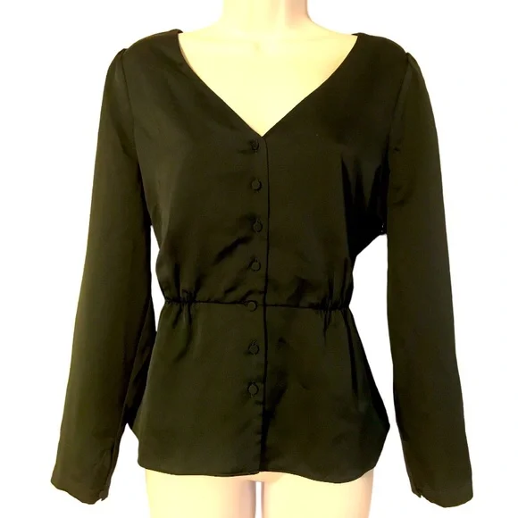 Crew Factory Tops J Crew Factory Long Sleeve V Neck Covered